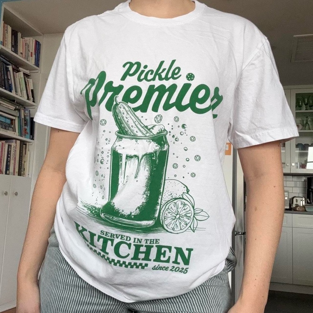 Pickle Premier White and Green T-Shirt